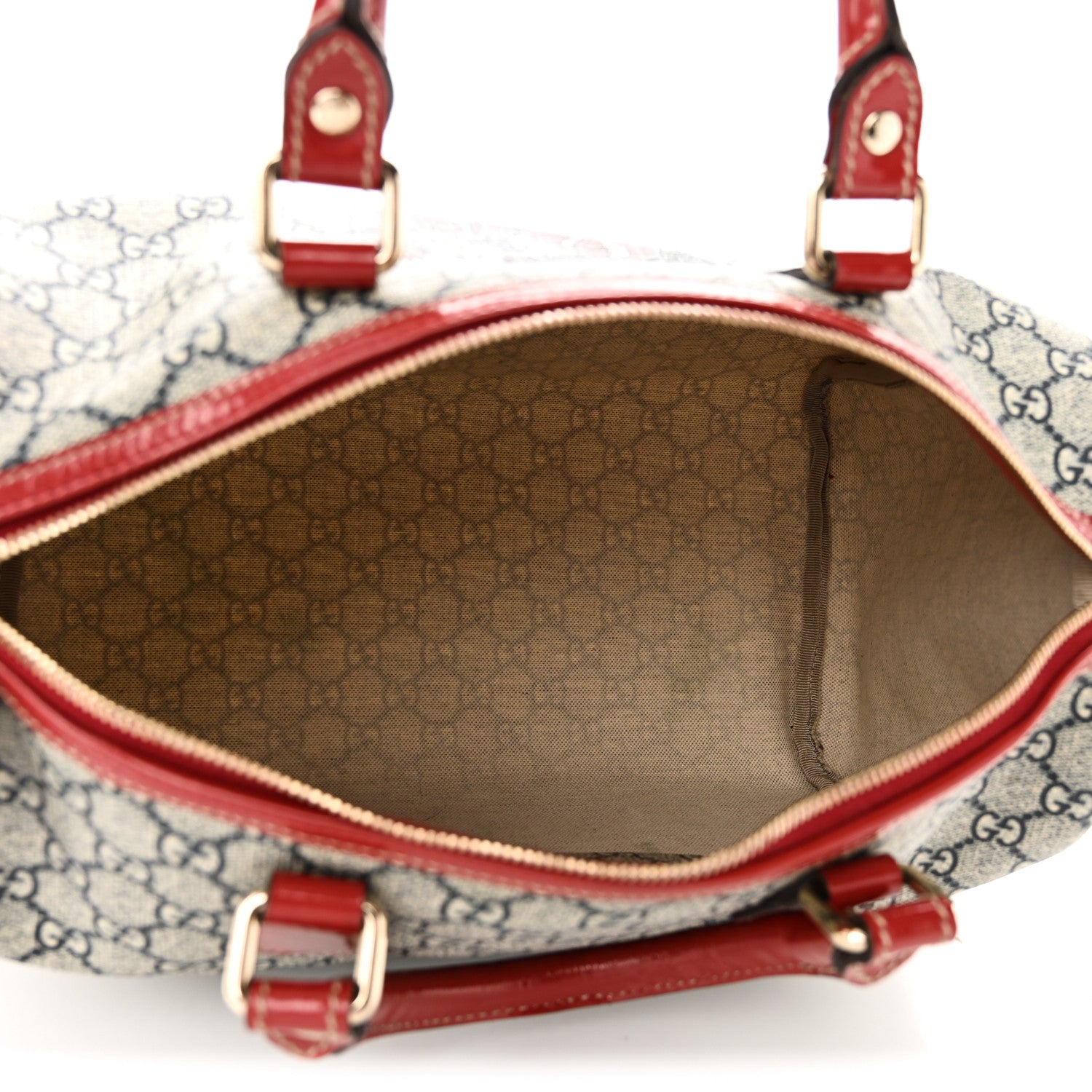 Gucci GG Plus Monogram Tattoo Heart Medium Joy Boston Red 5 of 11
