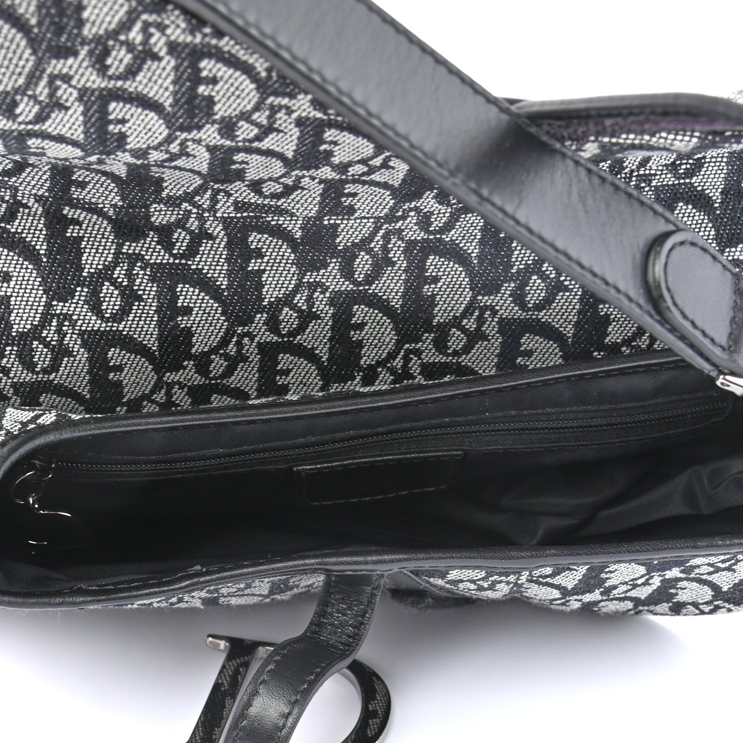 Christian Dior Monogram Saddle Bag Blue 5 of 9