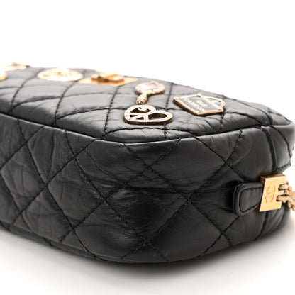 Chanel Aged Calfskin Quilted Mini Lucky Charm Reissue Camera Case Black 10 of 10