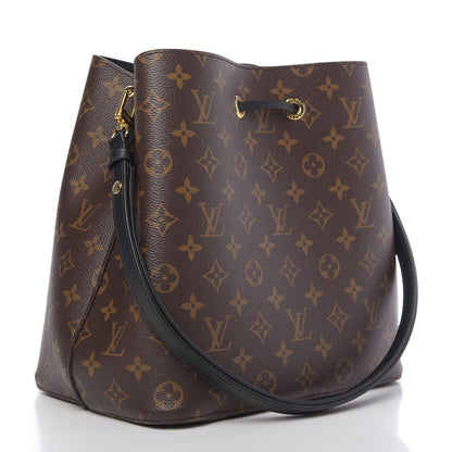 Louis Vuitton Monogram Neonoe MM Black 3 of 9