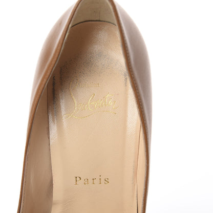 Christian Louboutin Shiny Nappa Decoltish 100 Pumps 37.5 Safari 5 of 7