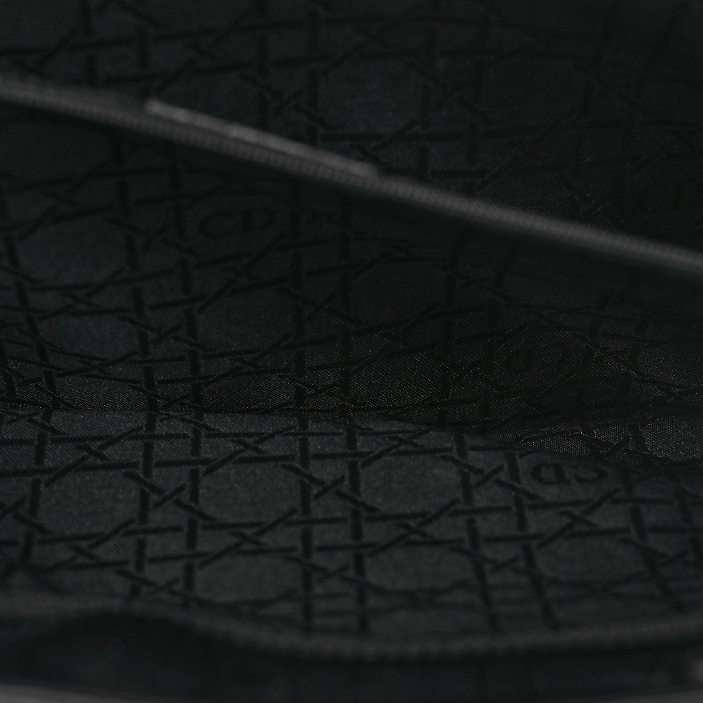 Glazed Calfskin Large Lady Dior Tote Black