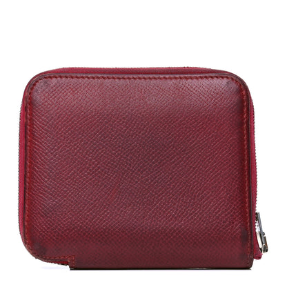 Hermes Epsom Silk'in Compact Wallet Rubis 1 of 5