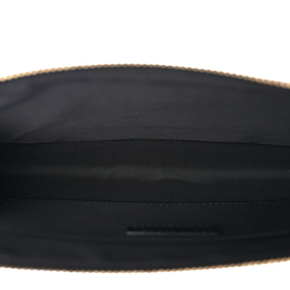 Versace Calfskin Crocodile Embossed La Medusa Pouch Black 5 of 7