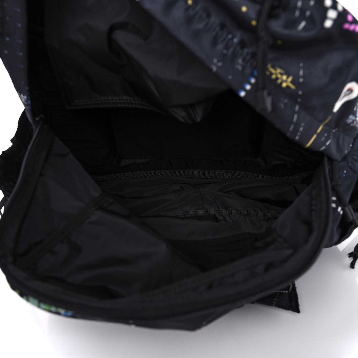 Nylon Game Print Backpack Black