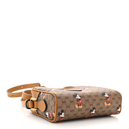 Gucci X DISNEY Mini Vintage GG Supreme Monogram Mickey Mouse Shoulder Bag Beige Vintage Sun Oil 4 of 11
