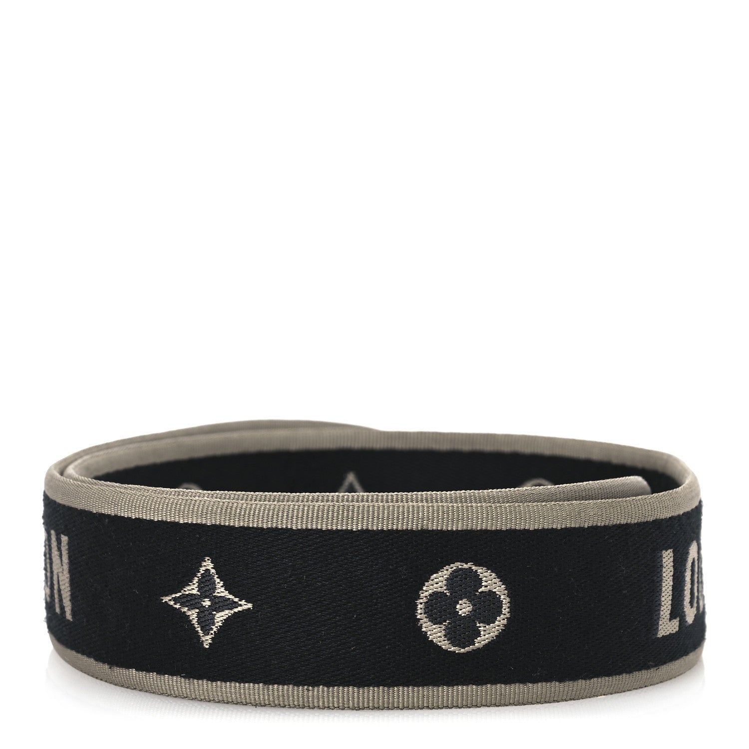 Louis Vuitton Jacquard Diane Shoulder Strap Black Ivory 2 of 4