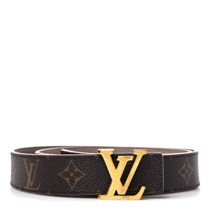 Louis Vuitton Calfskin Monogram 30mm LV Initiales Reversible Belt 85 34 Arizona 1 of 6