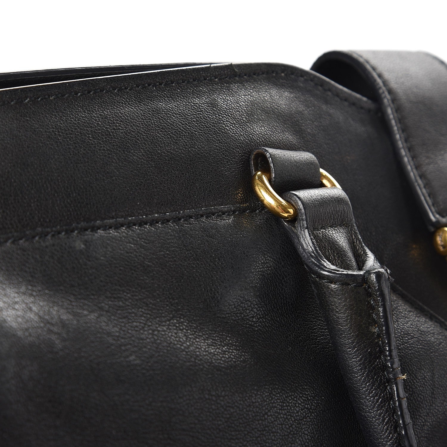 Saint Laurent Sheepskin Large Cabas ChYc Black 10 of 14