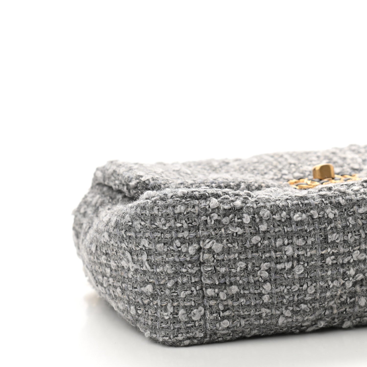 Chanel Tweed Quilted Medium Chanel 19 Flap Grey 9 of 11