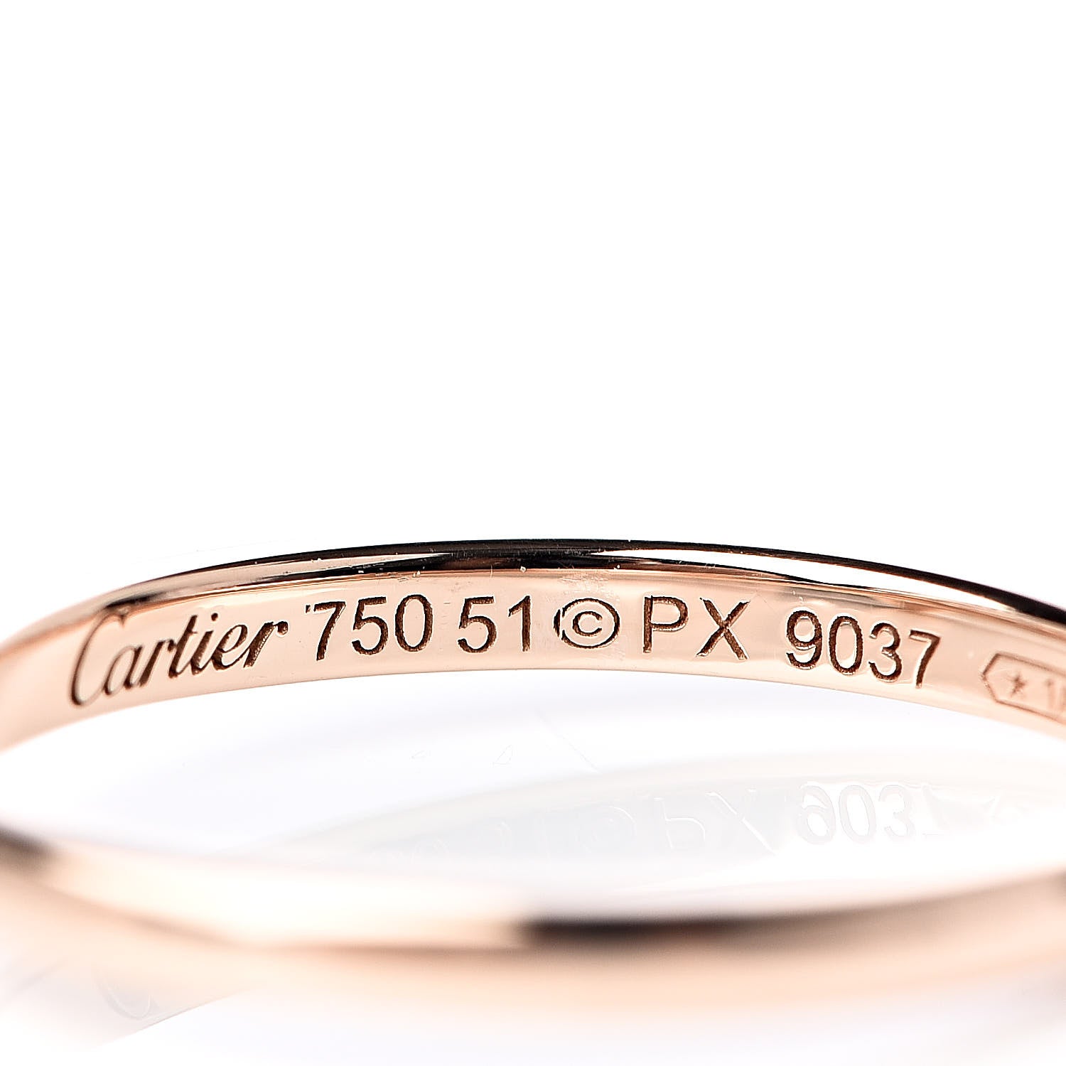 Cartier 18K Pink Gold Diamond D'Amour Heart Ring 51 5.75 5 of 5