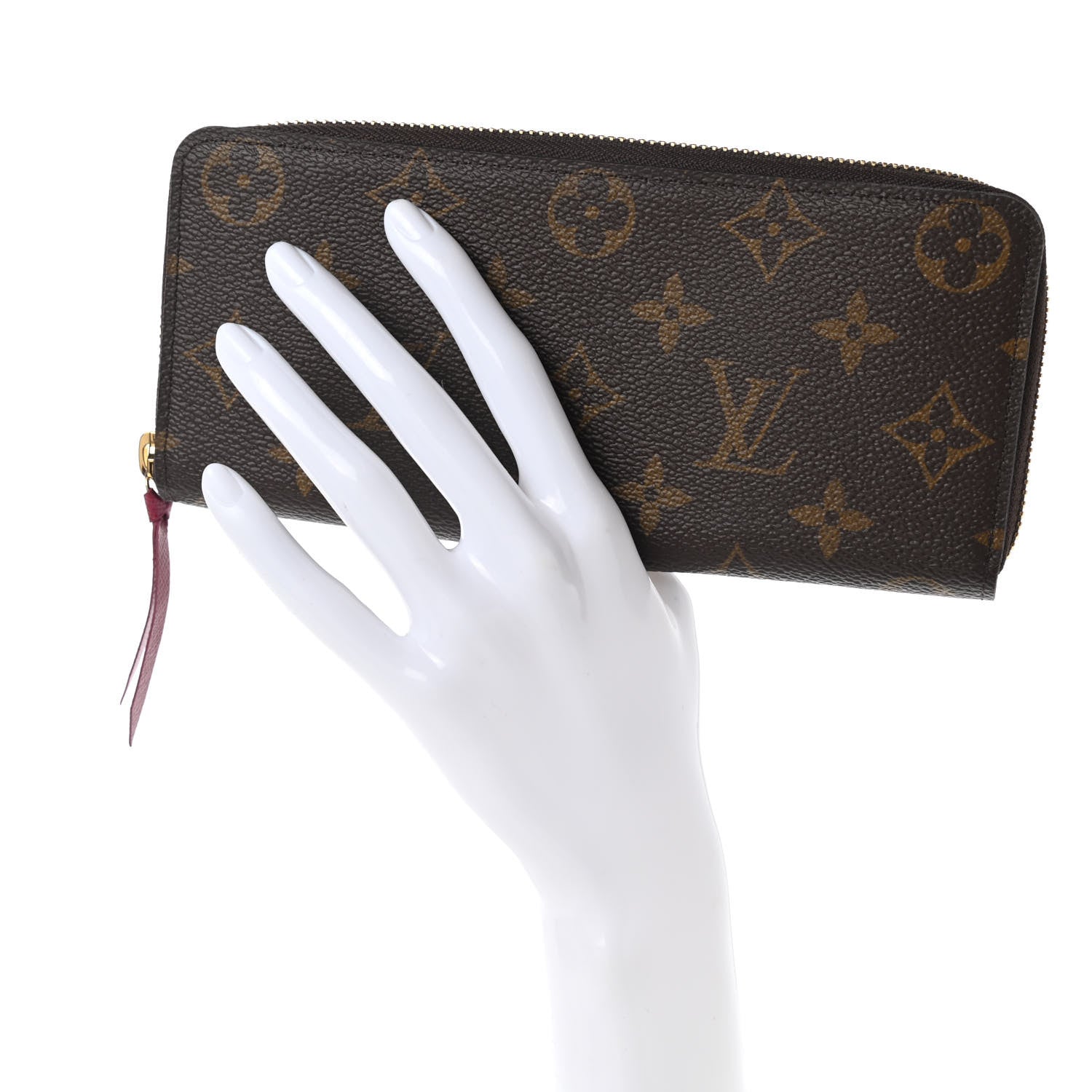 Louis Vuitton Monogram Clemence Wallet Fuchsia 2 of 9