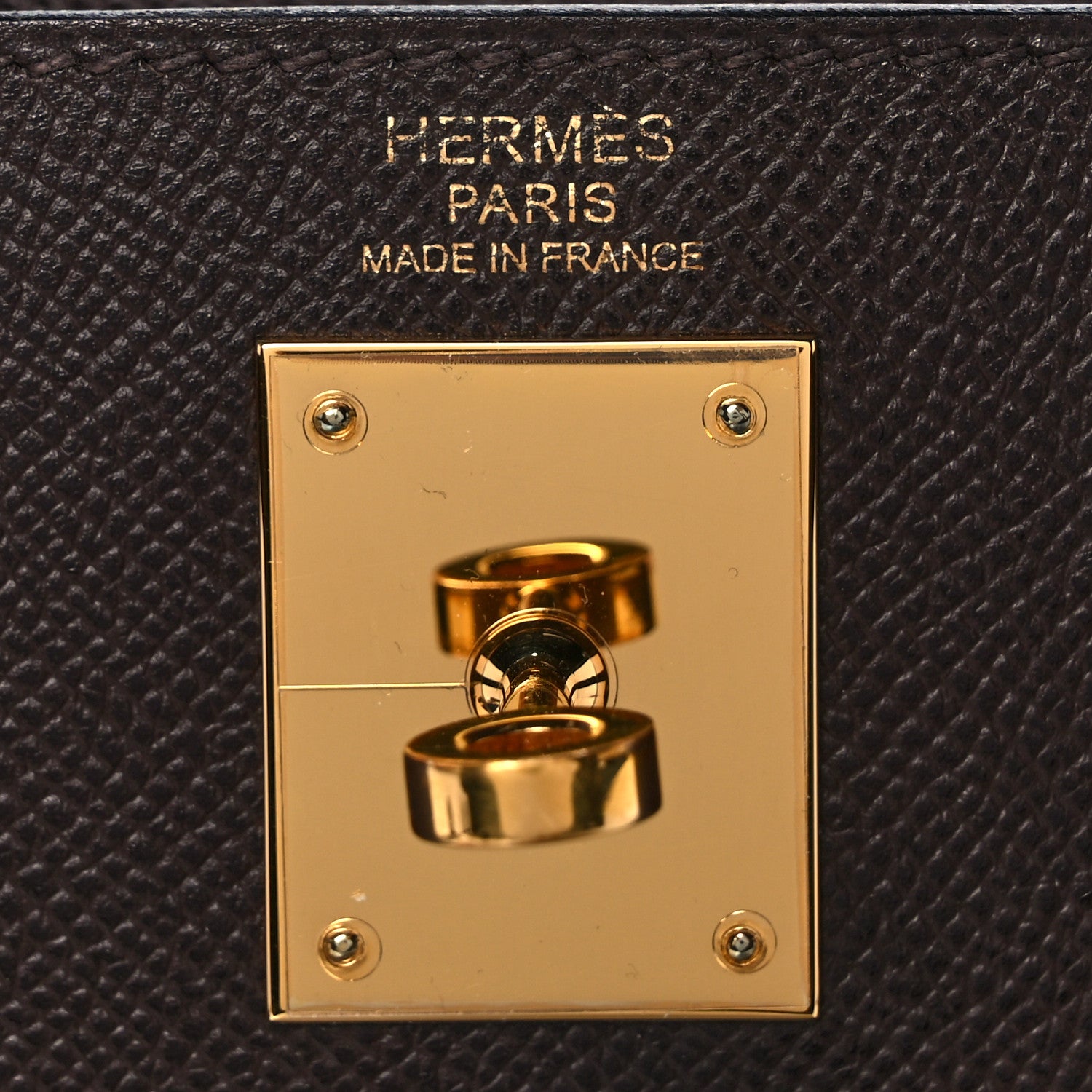 Hermes Epsom Kelly Sellier 32 Chocolate 6 of 13