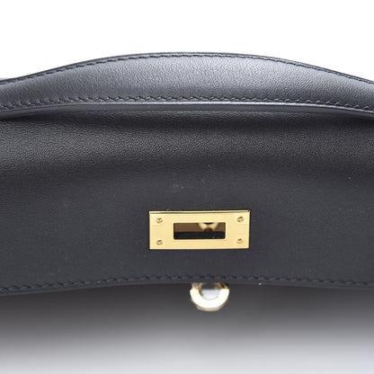 Hermes Swift Kelly Cut Clutch Pochette Black 8 of 11