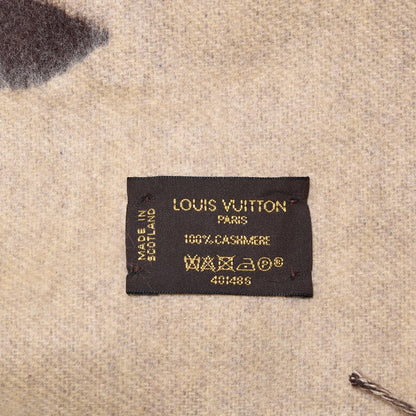 Louis Vuitton Cashmere Monogram Reykjavik Scarf Brown 4 of 4