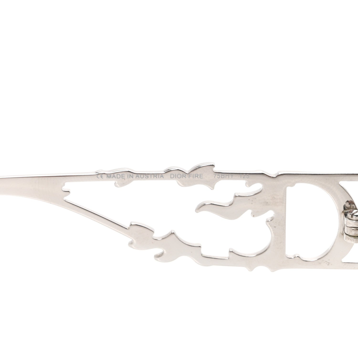 Christian Dior Metal Crystal DiorFire Sunglasses Silver 6 of 6