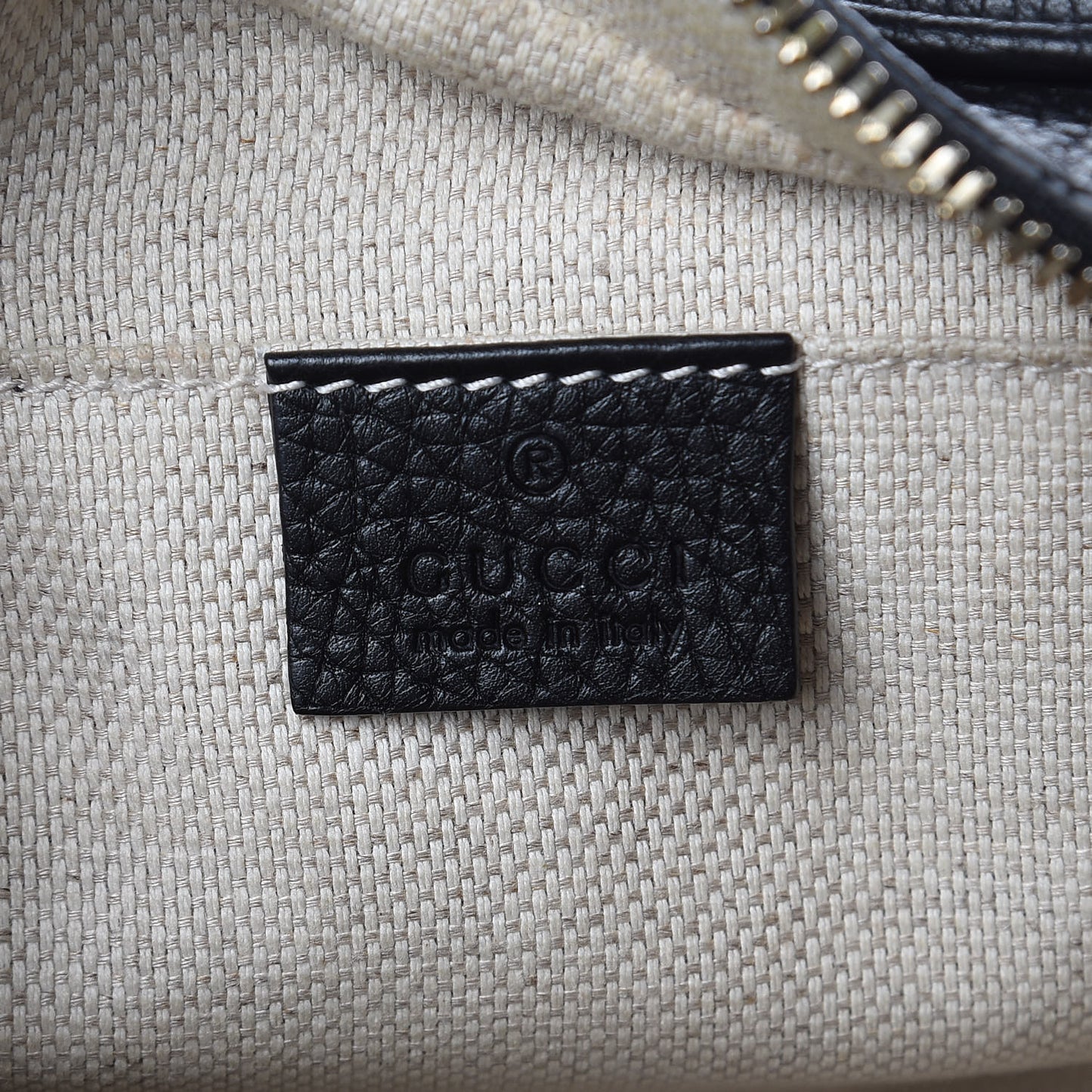 Pebbled Calfskin Small Soho Disco Bag Black