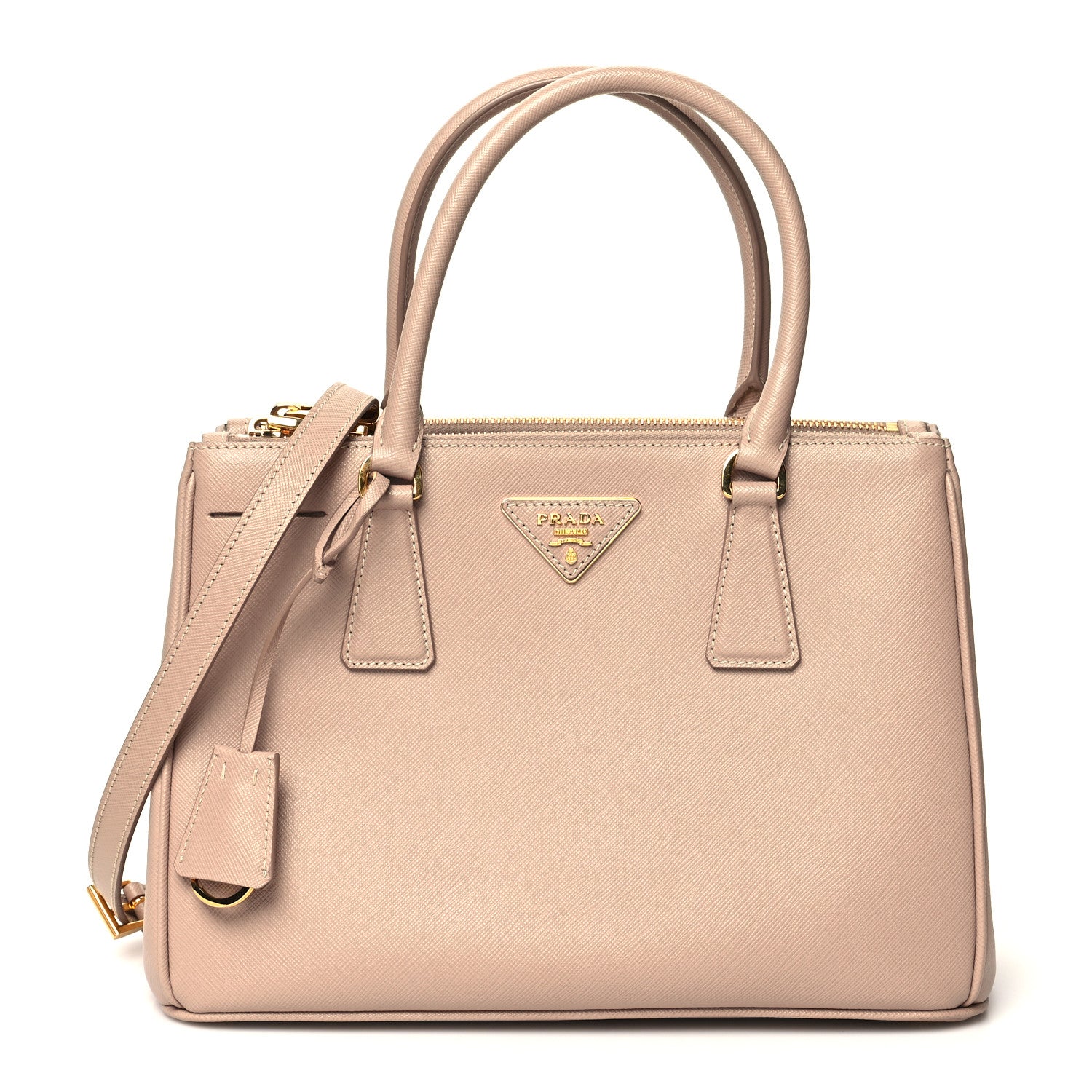 Prada Saffiano Small Galleria Double Zip Tote Sabbia 1 of 13