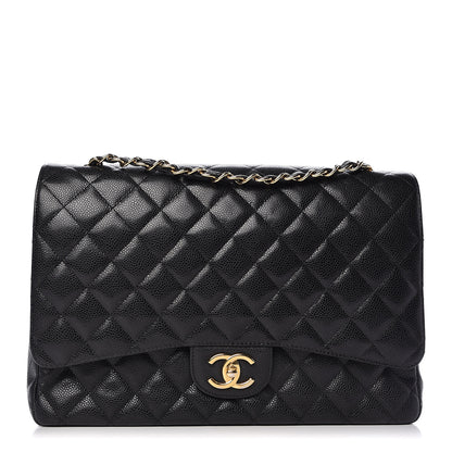 Chanel Caviar Quilted Maxi Double Flap Black 1 of 10