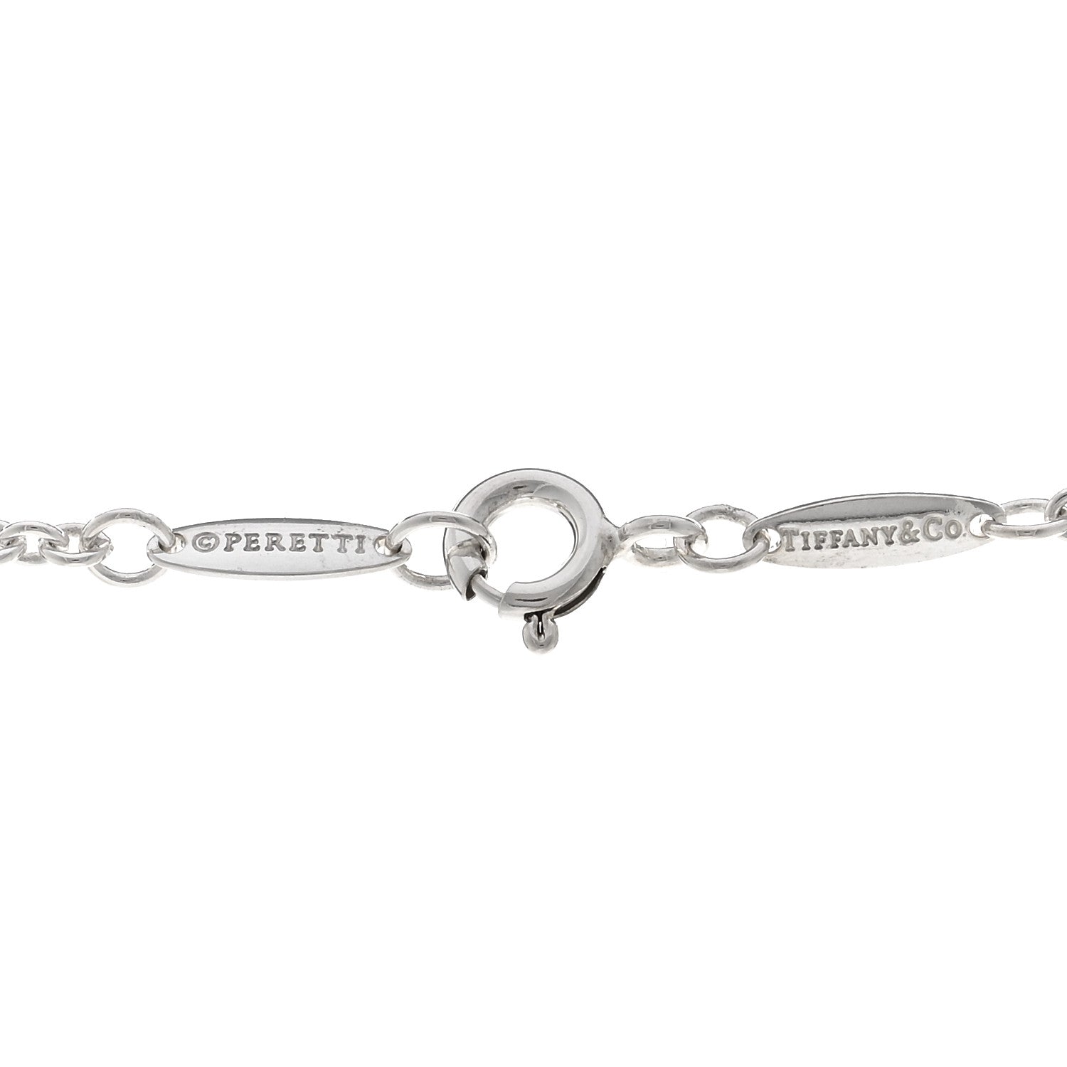 Tiffany Sterling Silver Elsa Peretti Open Heart Lariat Necklace 4 of 4