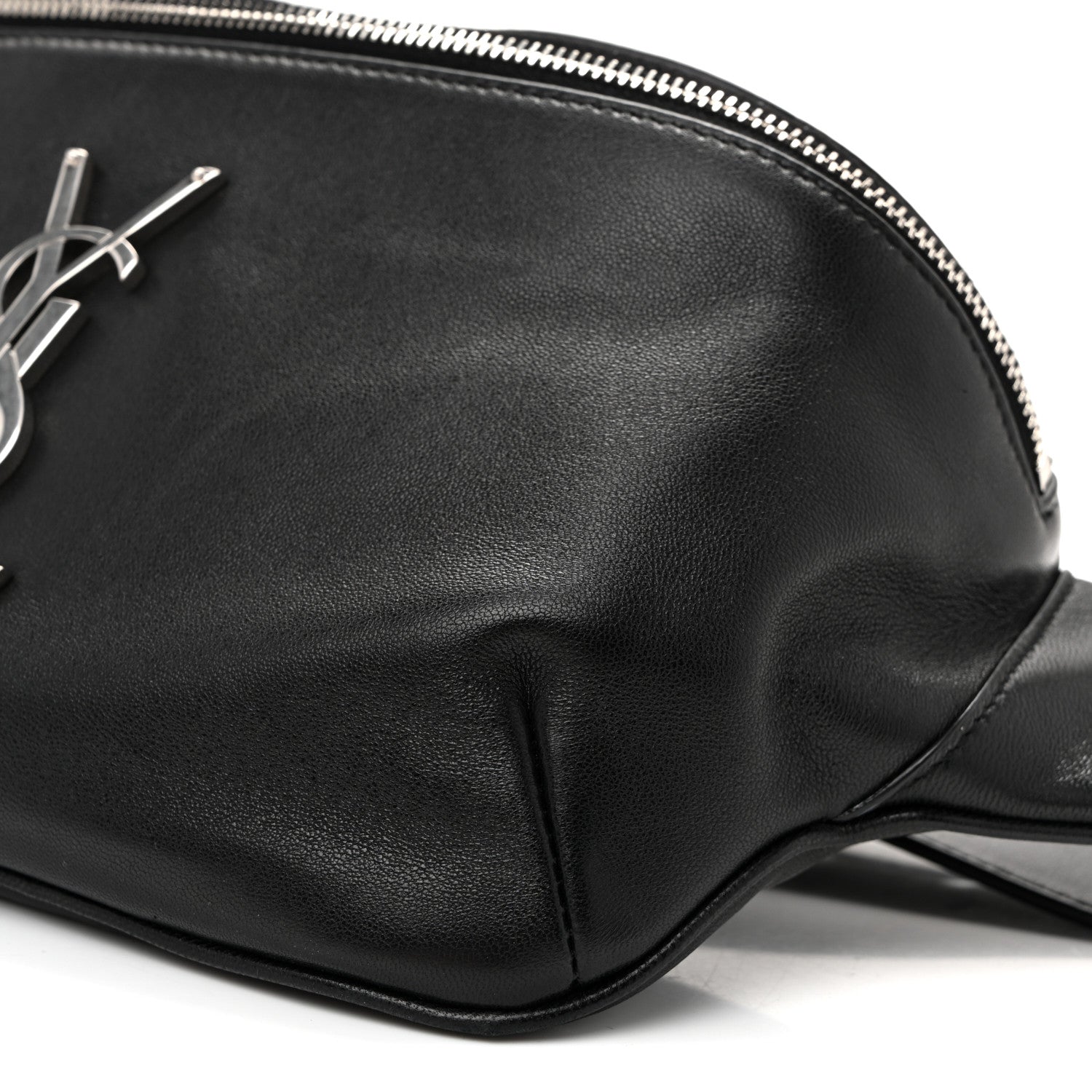 Saint Laurent Lambskin Monogram Belt Bag  Black 10 of 10