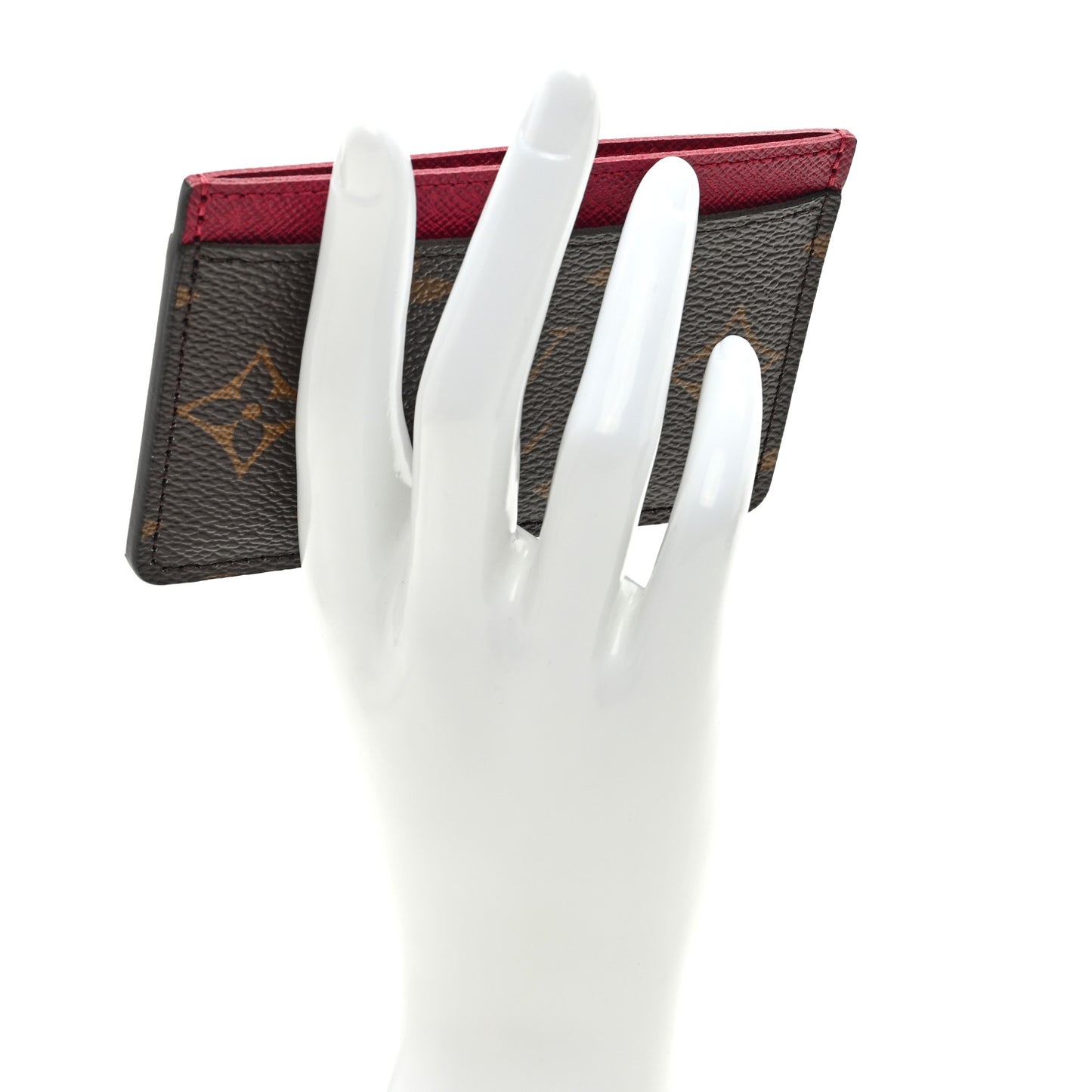 Monogram Card Holder Fuchsia