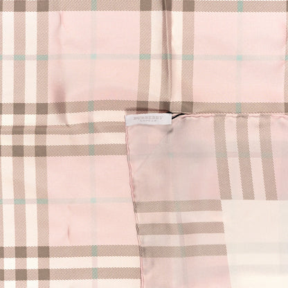 Burberry Silk Candy Check Square Scarf Pink 3 of 3