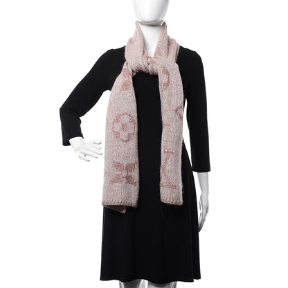 Louis Vuitton Monogram Sunset Mohair Scarf Aurore 2 of 4