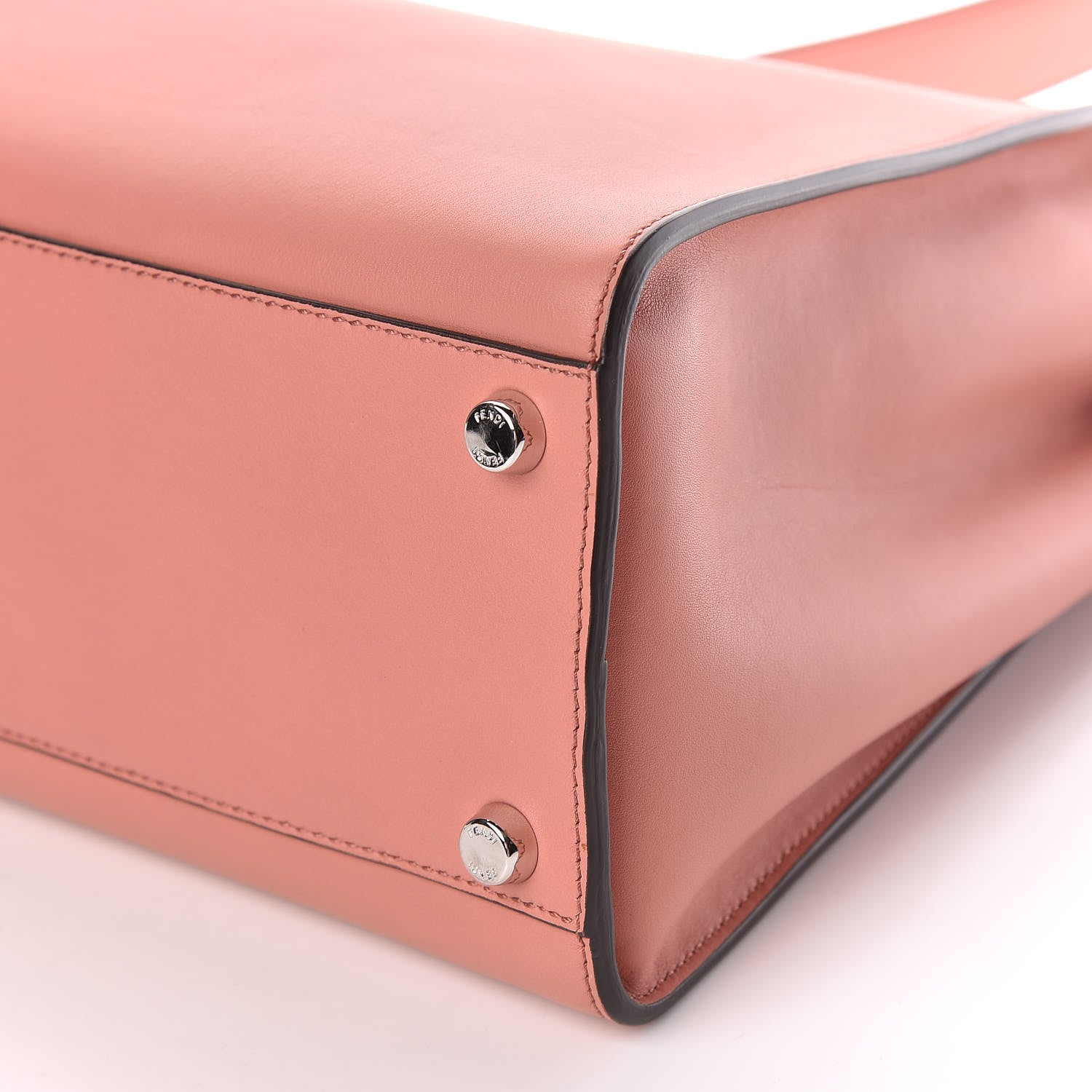 Fendi Vitello Tahiti Burro Large Peekaboo Iconic Essentially Satchel Macaron Foresta 10 of 11