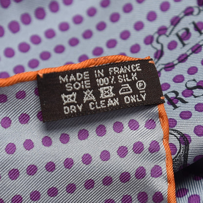 Hermes Silk Mors De Selle Pocket Square 4 of 4