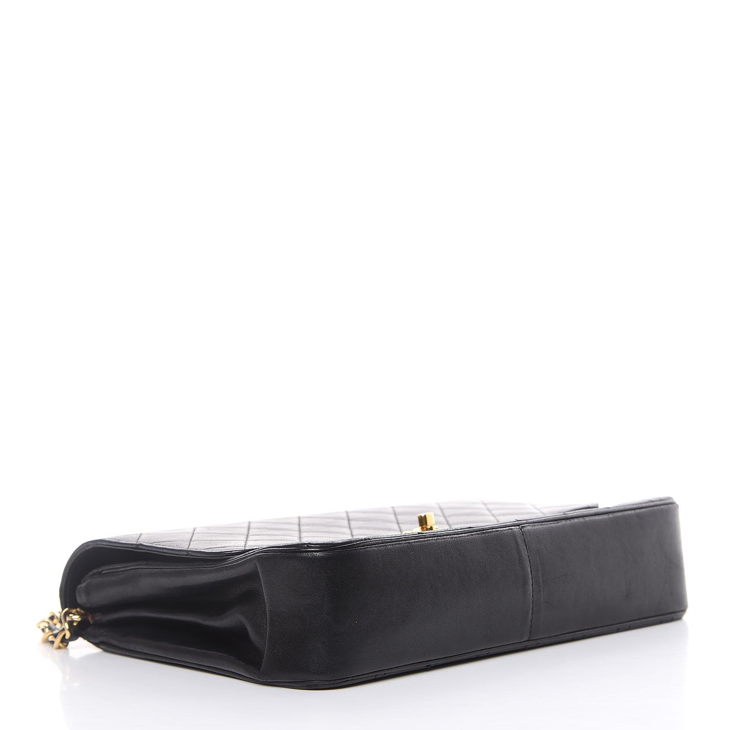 Lambskin Quilted Medium Single Flap Black