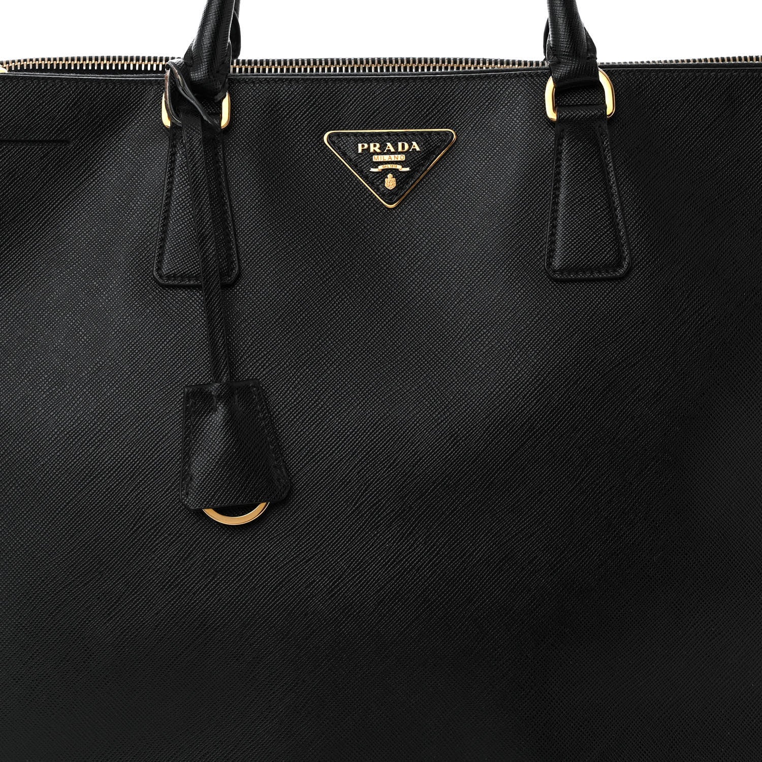 Prada Saffiano Lux Extra Large Galleria Double Zip Tote Black 9 of 12