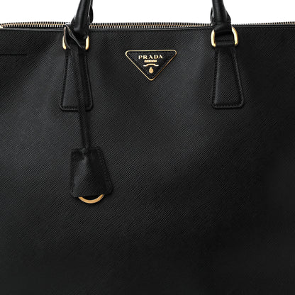 Prada Saffiano Lux Extra Large Galleria Double Zip Tote Black 9 of 12