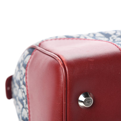 Christian Dior Monogram Boston Navy Red 7 of 11