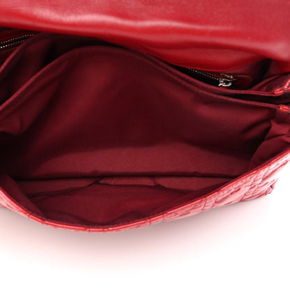 Christian Dior Patent Cannage New Lock Flap Red 4 of 14