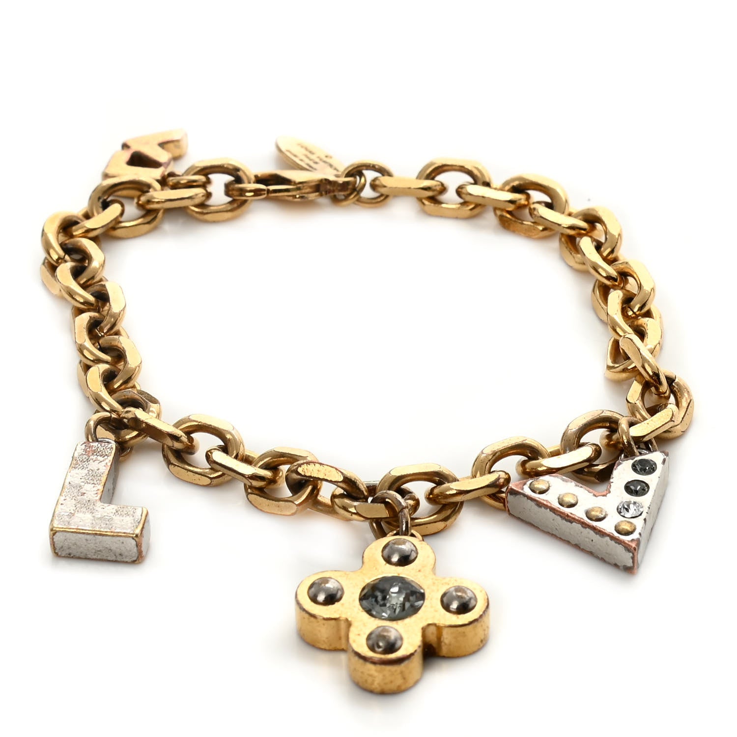 Louis Vuitton Love Letters Timeless Bracelet Gold 1 of 7