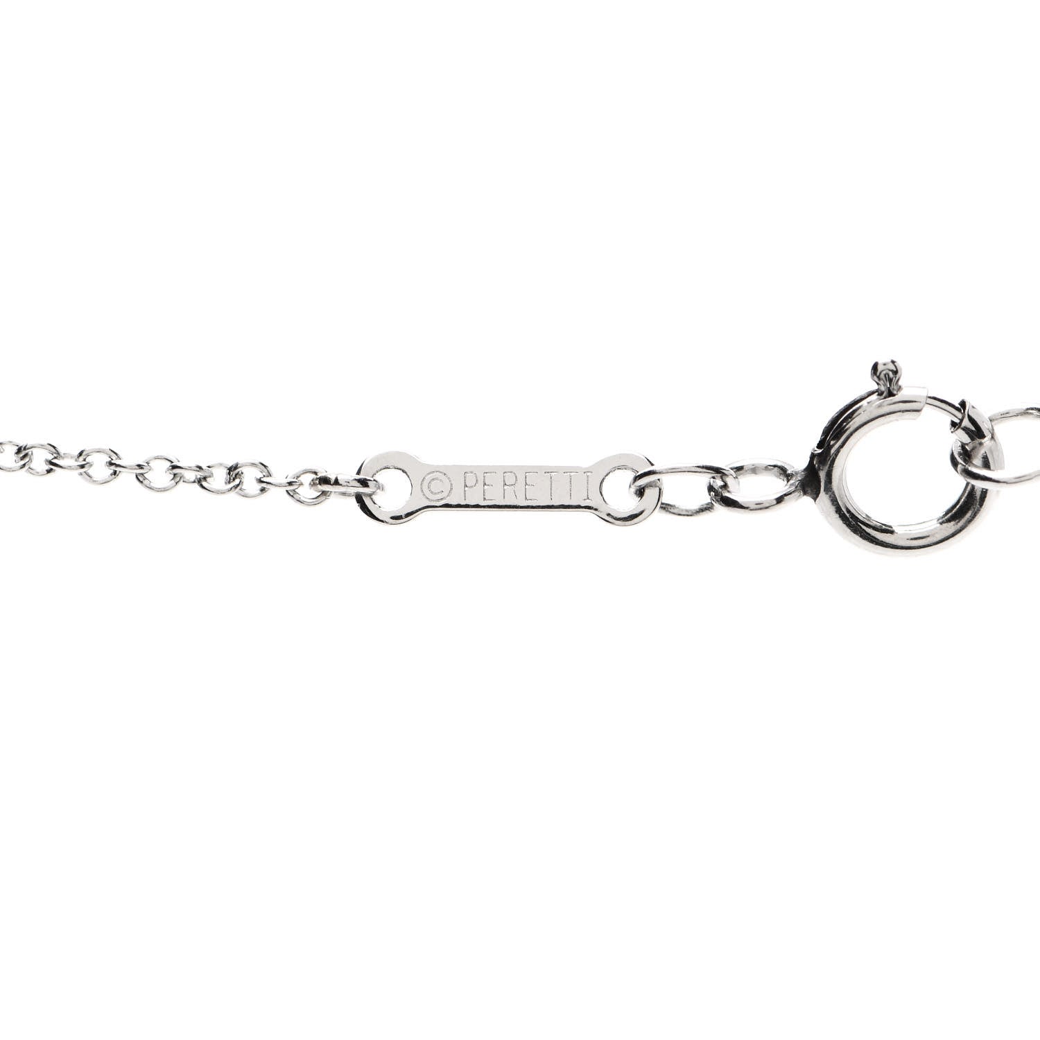 Tiffany Platinum Diamond .08ct Elsa Peretti Diamonds by the Yard Pendant Necklace 3 of 5