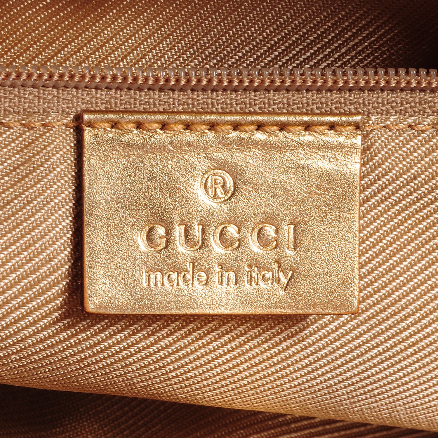 Gucci Monogram Small Bucket Tote Gold 6 of 7