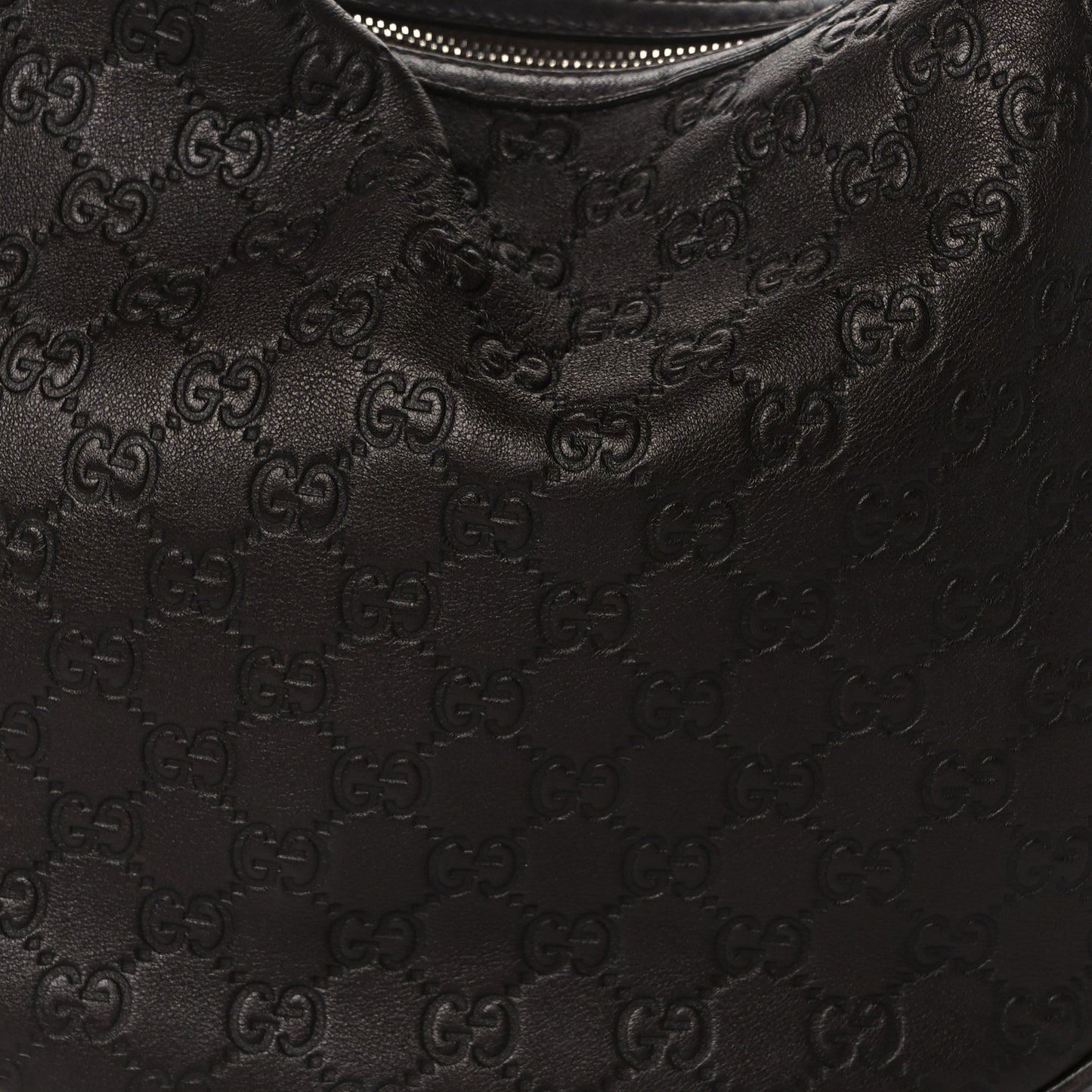 Guccissima Medium GG Twins Hobo Dark Brown