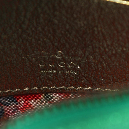 Gucci Laminated Nappa Trapuntata Mini Zumi Dome Shoulder Bag Rosso Jasmine Green Rame 6 of 10