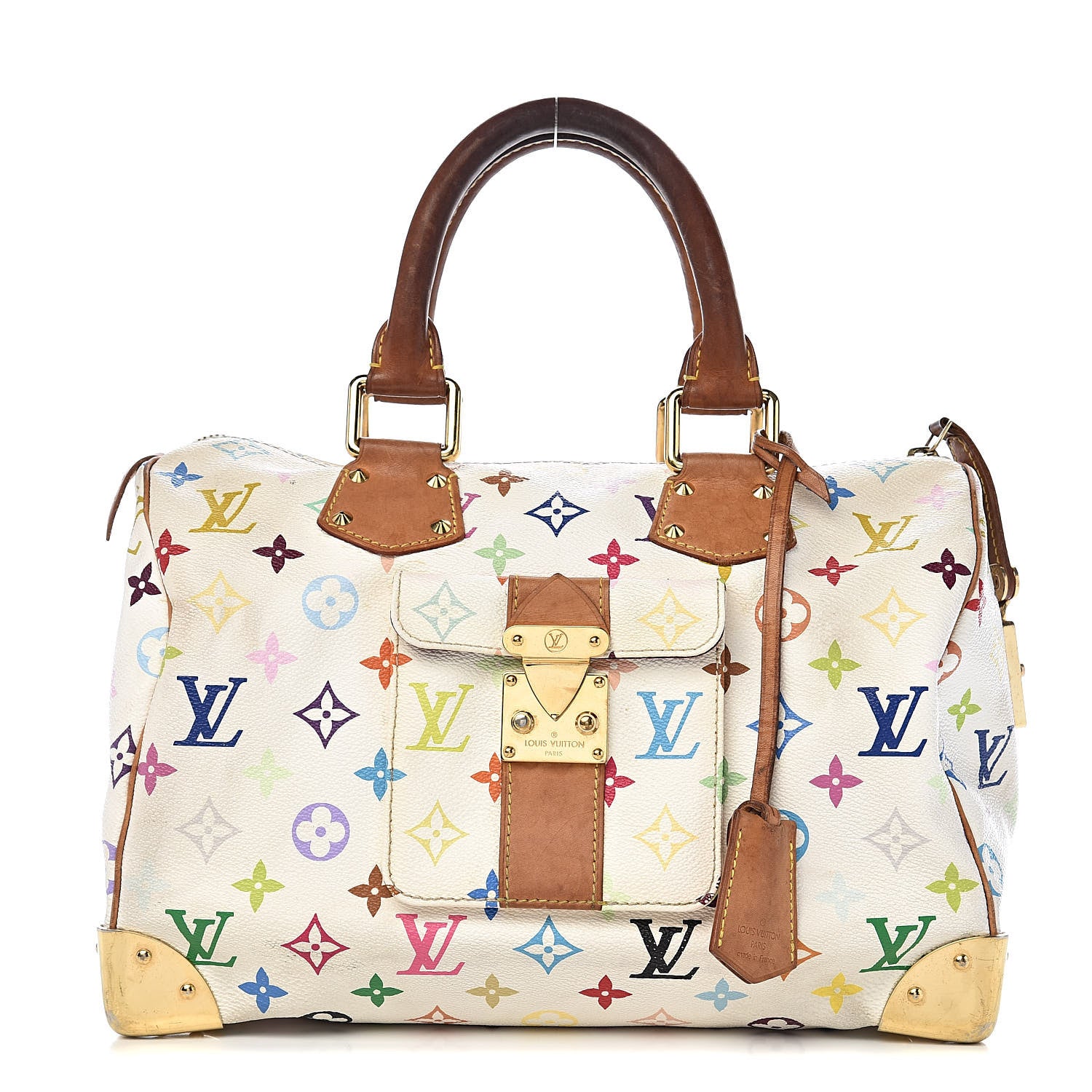 Louis Vuitton Monogram Multicolor Speedy 30 White 1 of 14
