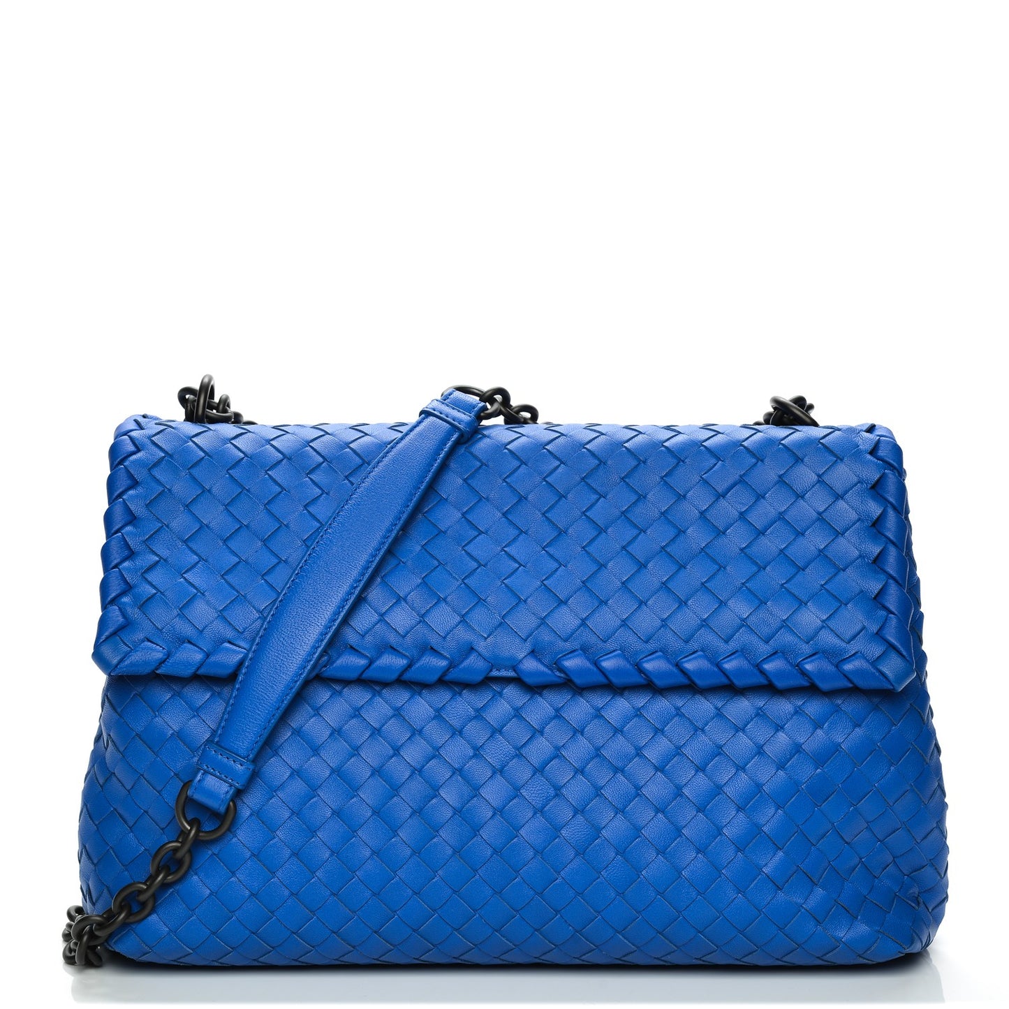 Nappa Intrecciato Medium Olimpia Bag Blue Royal