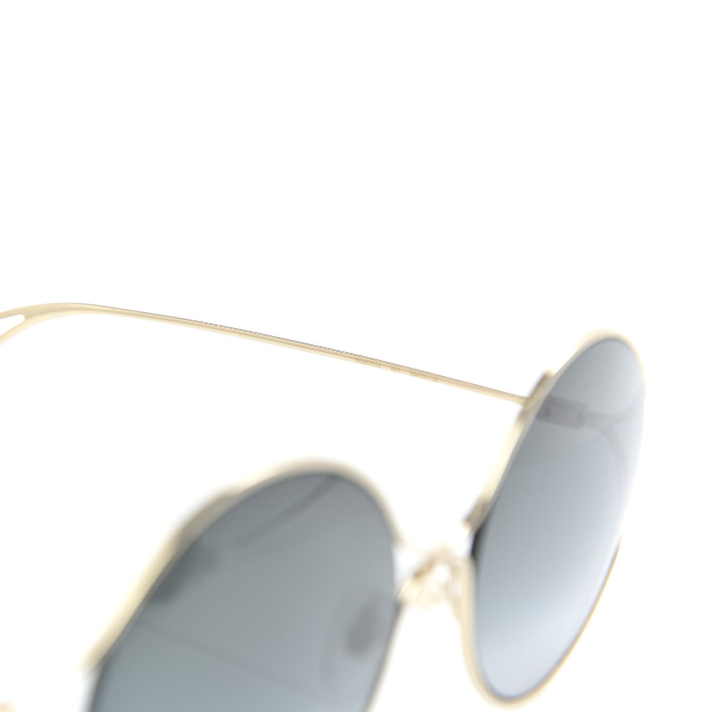 Metal Round Pearl Tip Sunglasses GG0253S Gold