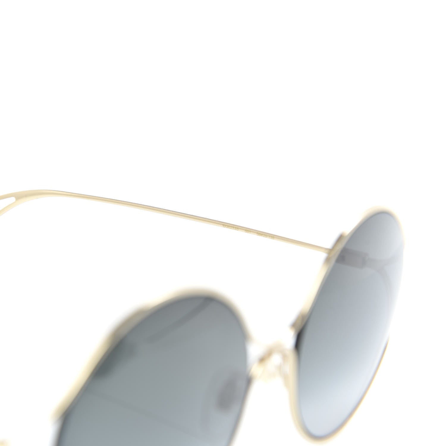 Gucci Metal Round Pearl Tip Sunglasses GG0253S Gold 5 of 7