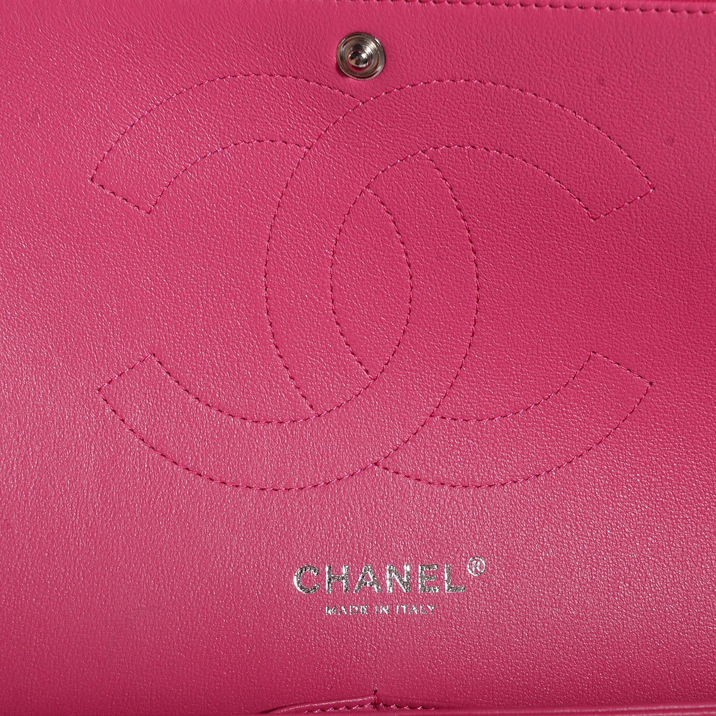 Lambskin Quilted Jumbo Double Flap Dark Pink