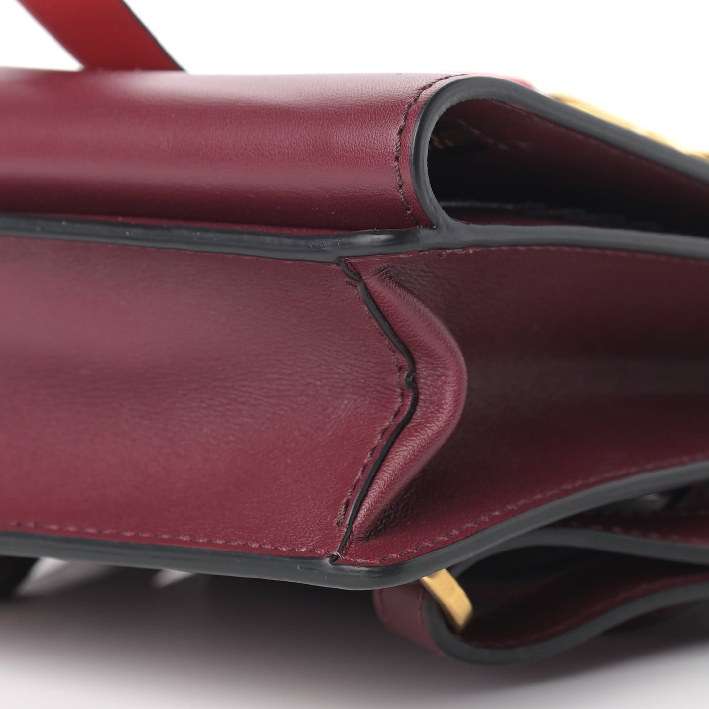 Smooth Calfskin Vring Backpack Shoulder Bag Cerise