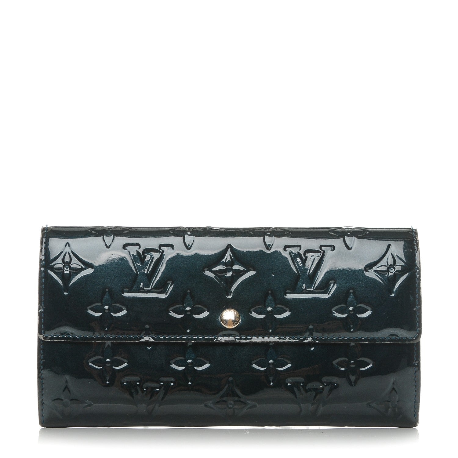 Louis Vuitton Vernis Sarah Wallet Blue Nuit 1 of 11
