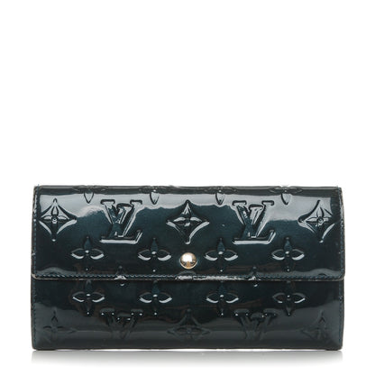 Louis Vuitton Vernis Sarah Wallet Blue Nuit 1 of 11