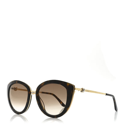 Cartier Metal Acetate Trinity Cat Eye Sunglasses CT0226S Tortoise 1 of 7