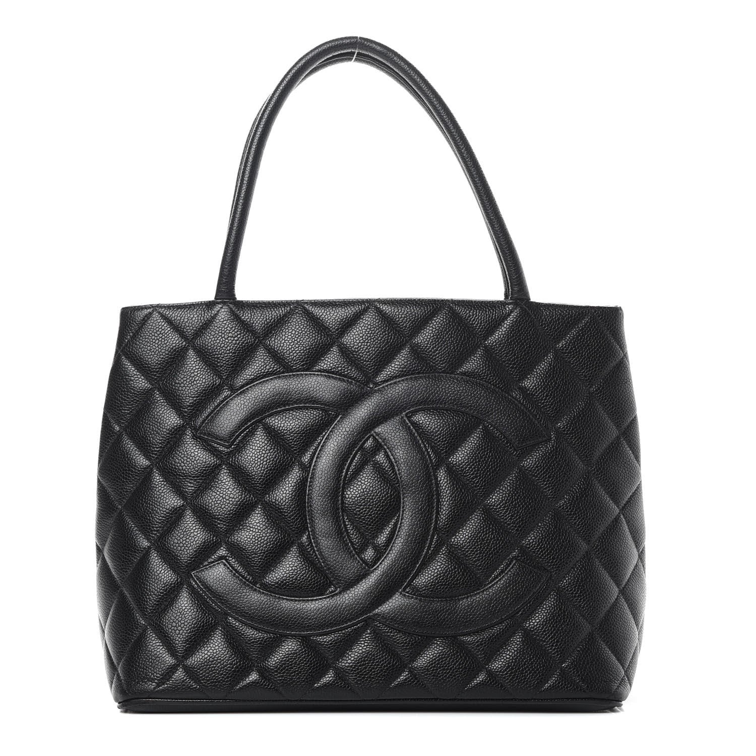 Chanel Caviar Quilted Medallion Tote Black 1 of 17